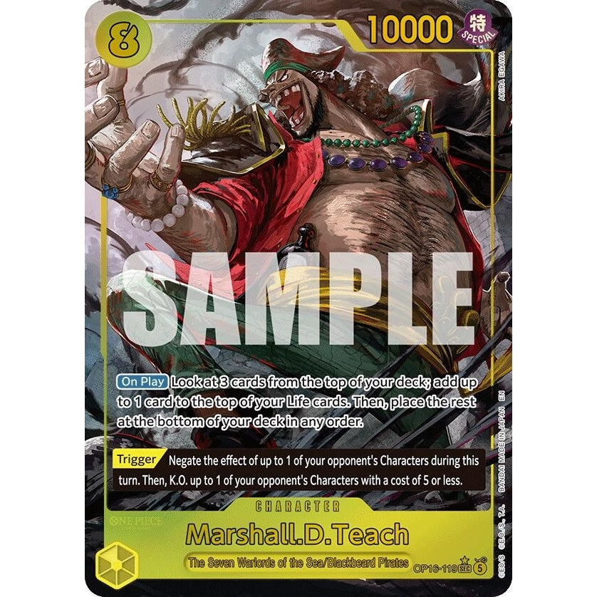 Image for Marshall.D.Teach (119) (Alternate Art) (OP16-119) (The Time of Battle) - One Piece Card Game