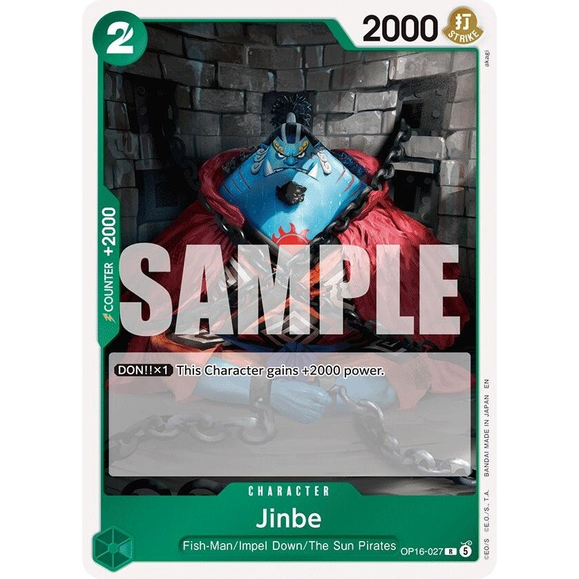 Image for Jinbe (027) (OP16-027) (The Time of Battle) - One Piece Card Game