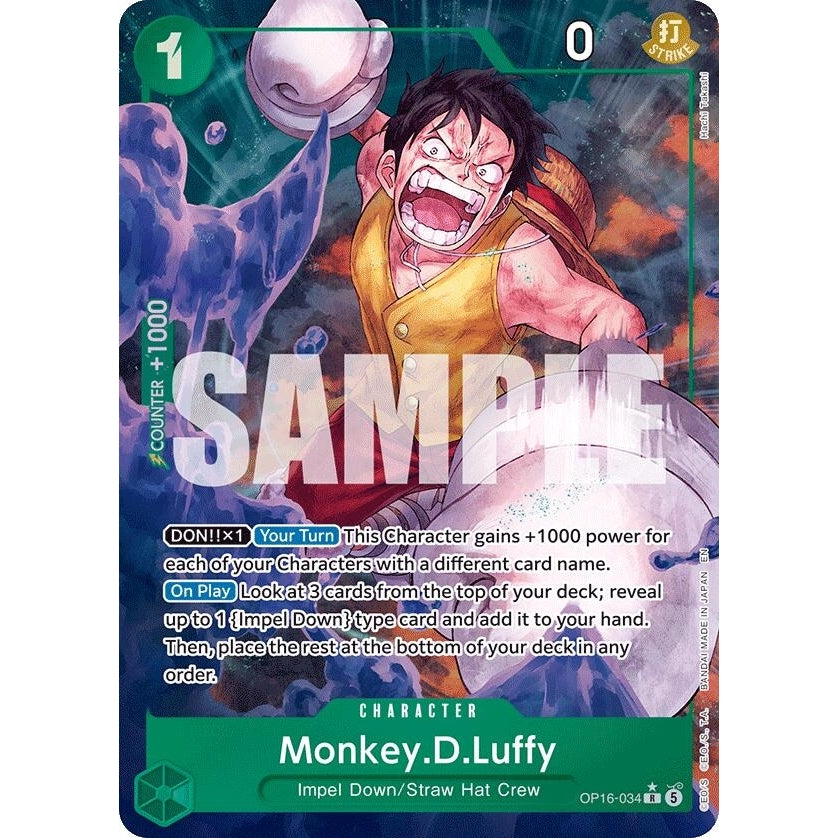 Image for Monkey.D.Luffy (034) (Alternate Art) (OP16-034) (The Time of Battle) - One Piece Card Game