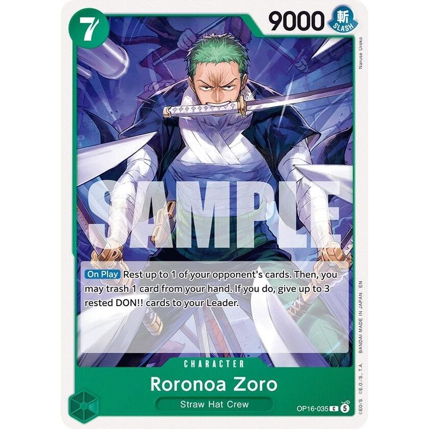 Image for Roronoa Zoro (035) (OP16-035) (The Time of Battle) - One Piece Card Game