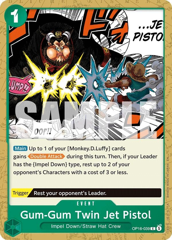 Image for Gum-Gum Twin Jet Pistol (OP16-039) (The Time of Battle) - One Piece Card Game