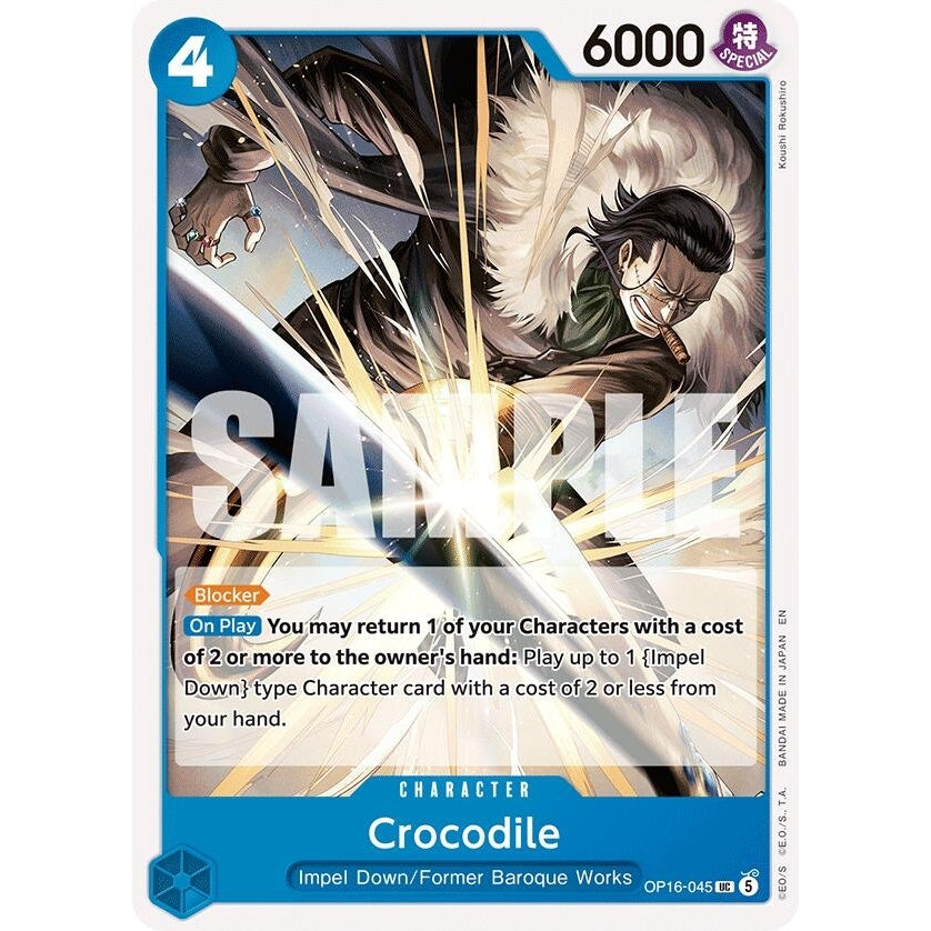 Image for Crocodile (OP16-045) (The Time of Battle) - One Piece Card Game