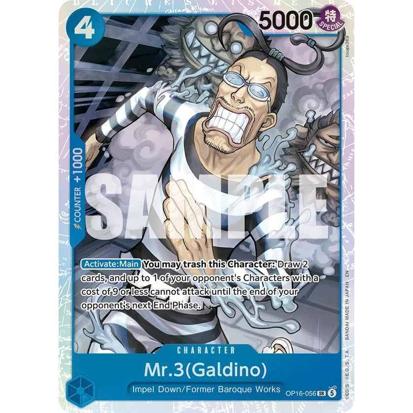 Image for Mr.3(Galdino) (056) (OP16-056) (The Time of Battle) - One Piece Card Game