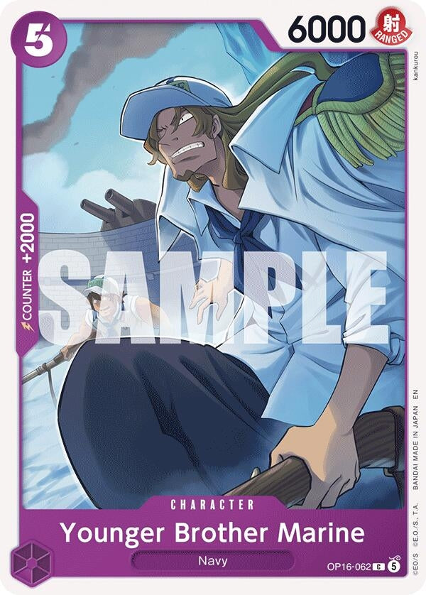 Image for Younger Brother Marine (OP16-062) (The Time of Battle) - One Piece Card Game