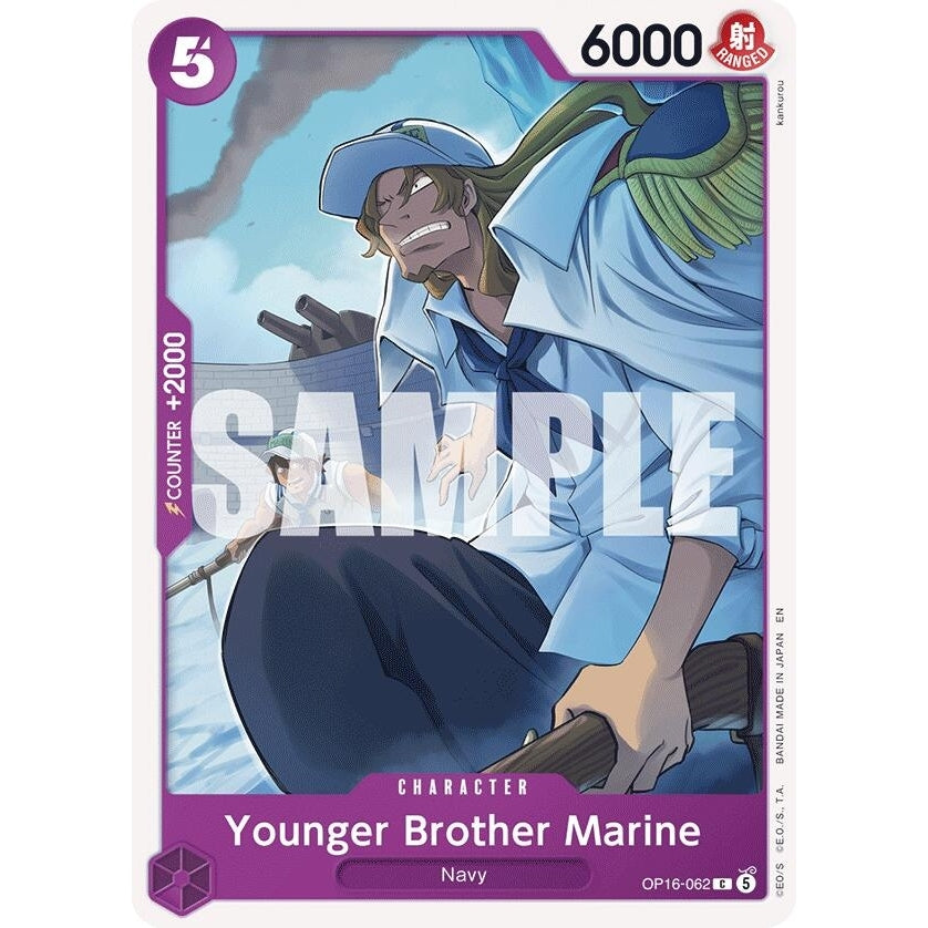 Image for Younger Brother Marine (OP16-062) (The Time of Battle) - One Piece Card Game