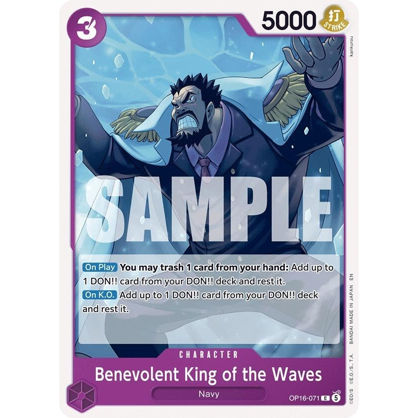 Image for Benevolent King of the Waves (OP16-071) (The Time of Battle) - One Piece Card Game