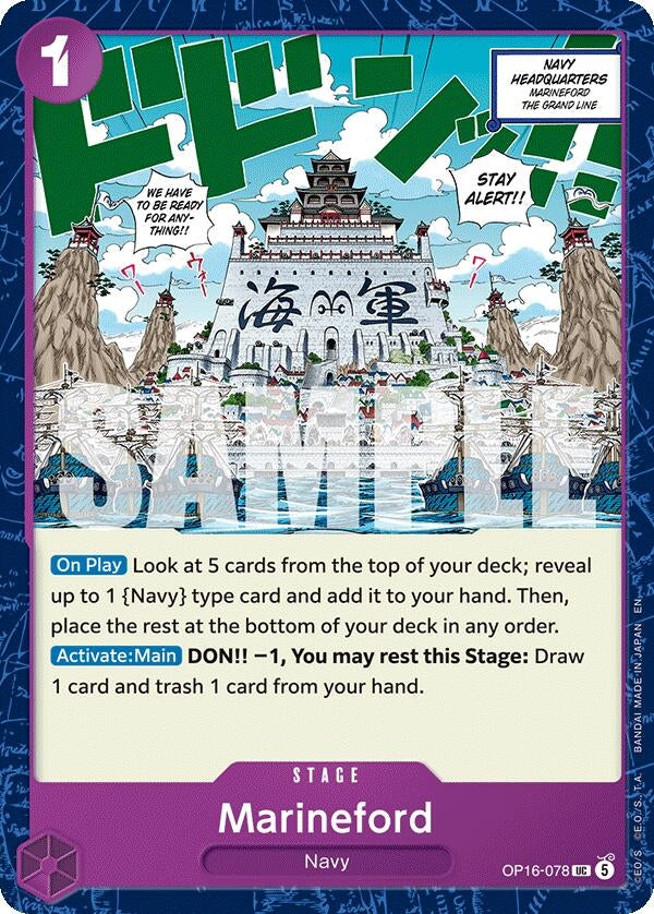 Image for Marineford (OP16-078) (The Time of Battle) - One Piece Card Game