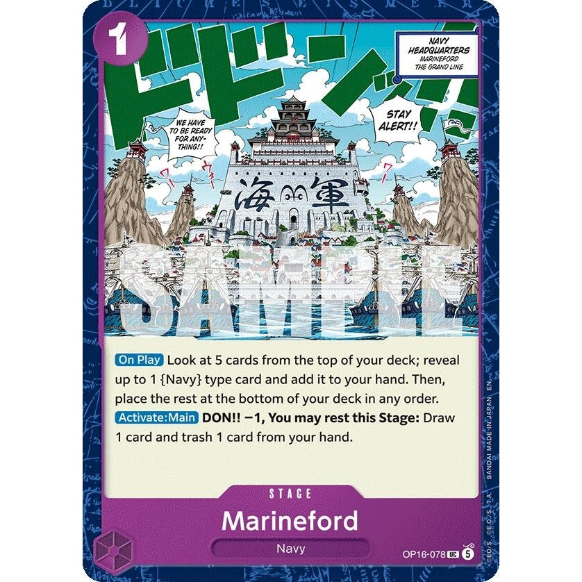 Image for Marineford (OP16-078) (The Time of Battle) - One Piece Card Game