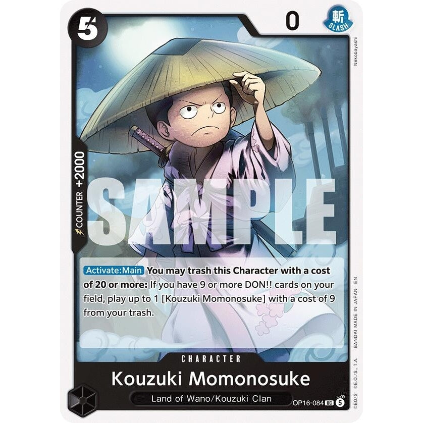Image for Kouzuki Momonosuke (084) (OP16-084) (The Time of Battle) - One Piece Card Game