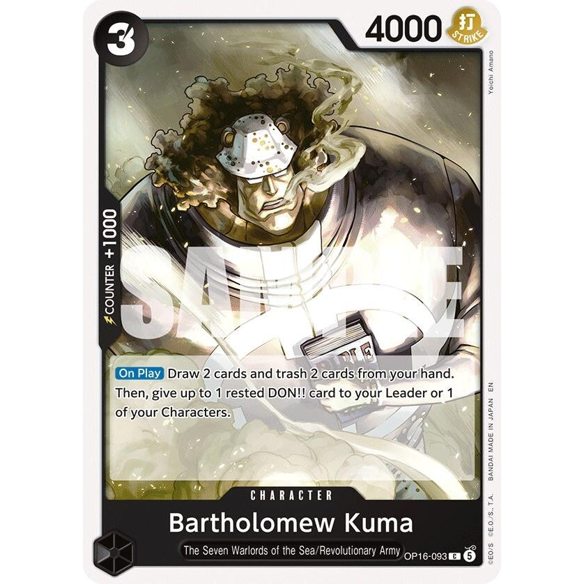 Image for Bartholomew Kuma (093) (OP16-093) (The Time of Battle) - One Piece Card Game