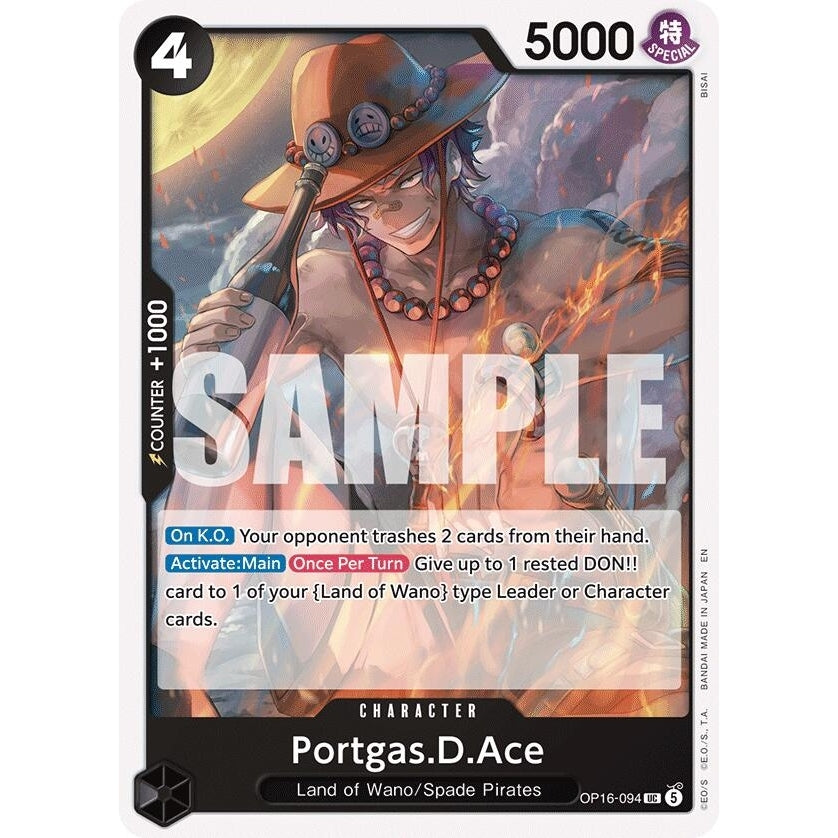 Image for Portgas.D.Ace (094) (OP16-094) (The Time of Battle) - One Piece Card Game