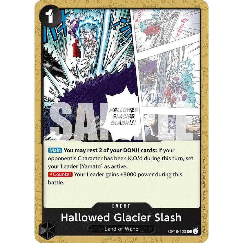 Image for Hallowed Glacier Slash (OP16-100) (The Time of Battle) - One Piece Card Game