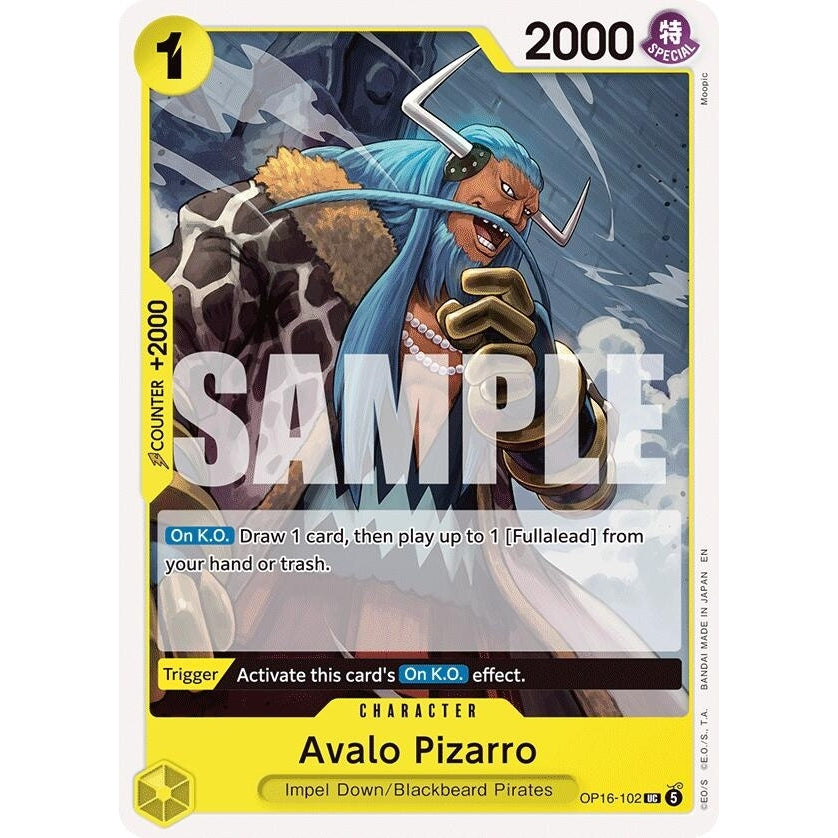 Image for Avalo Pizarro (OP16-102) (The Time of Battle) - One Piece Card Game