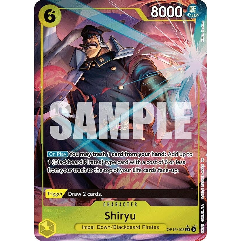 Image for Shiryu (Full Art) (OP16-108) (The Time of Battle) - One Piece Card Game