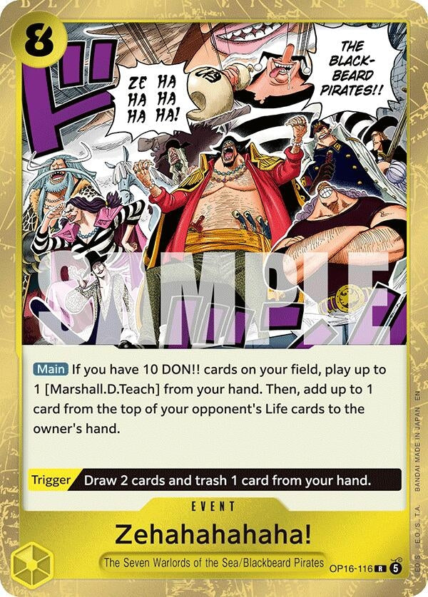 Image for Zehahahahaha! (OP16-116) (The Time of Battle) - One Piece Card Game