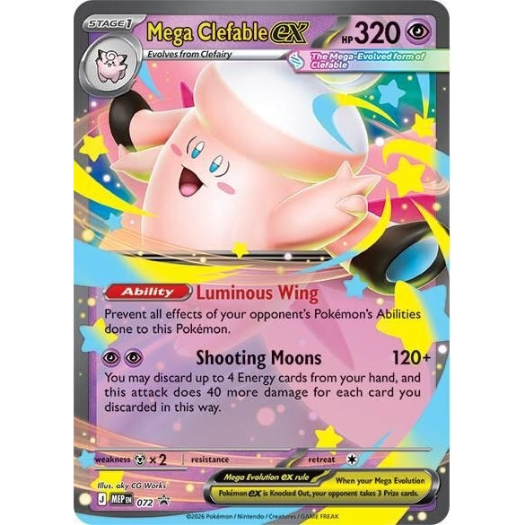 Mega Clefable ex - 072 (072) (ME: Mega Evolution Promo) - PokéBox Australia