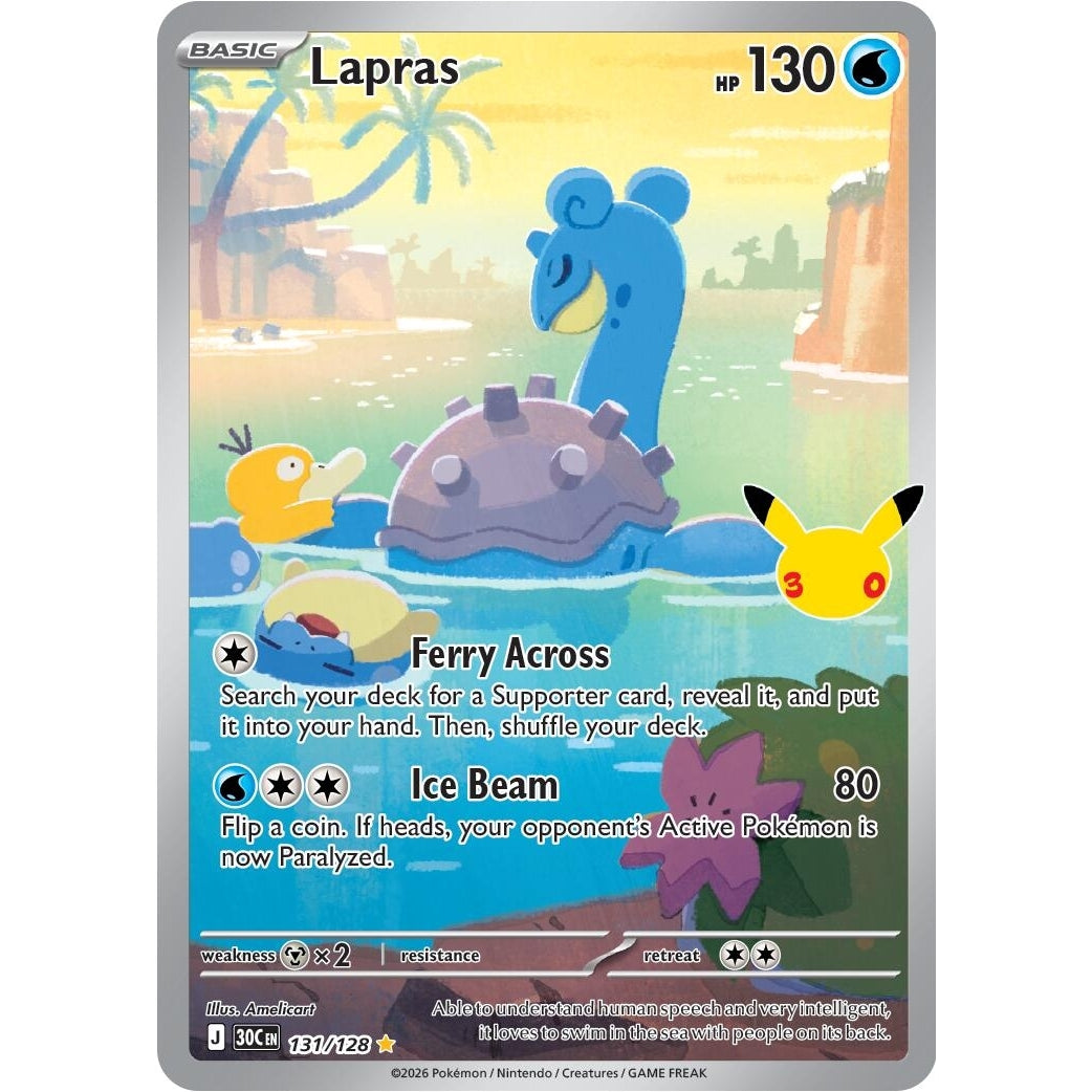 Image for Lapras (131/128) (ME: 30th Celebration) (30C) - Pokemon