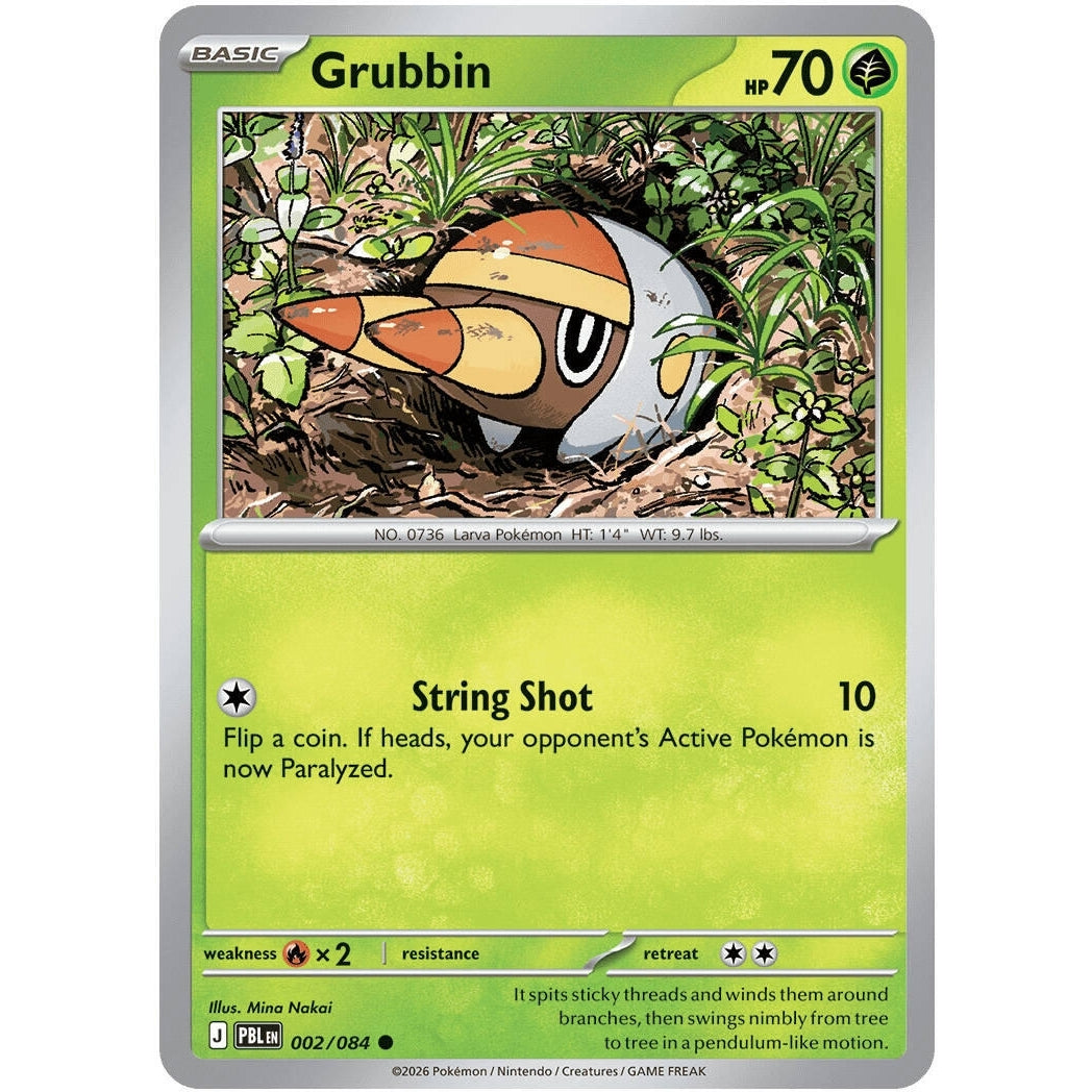 Image for Grubbin (002/084) (ME05: Pitch Black) (ME05) - Pokemon