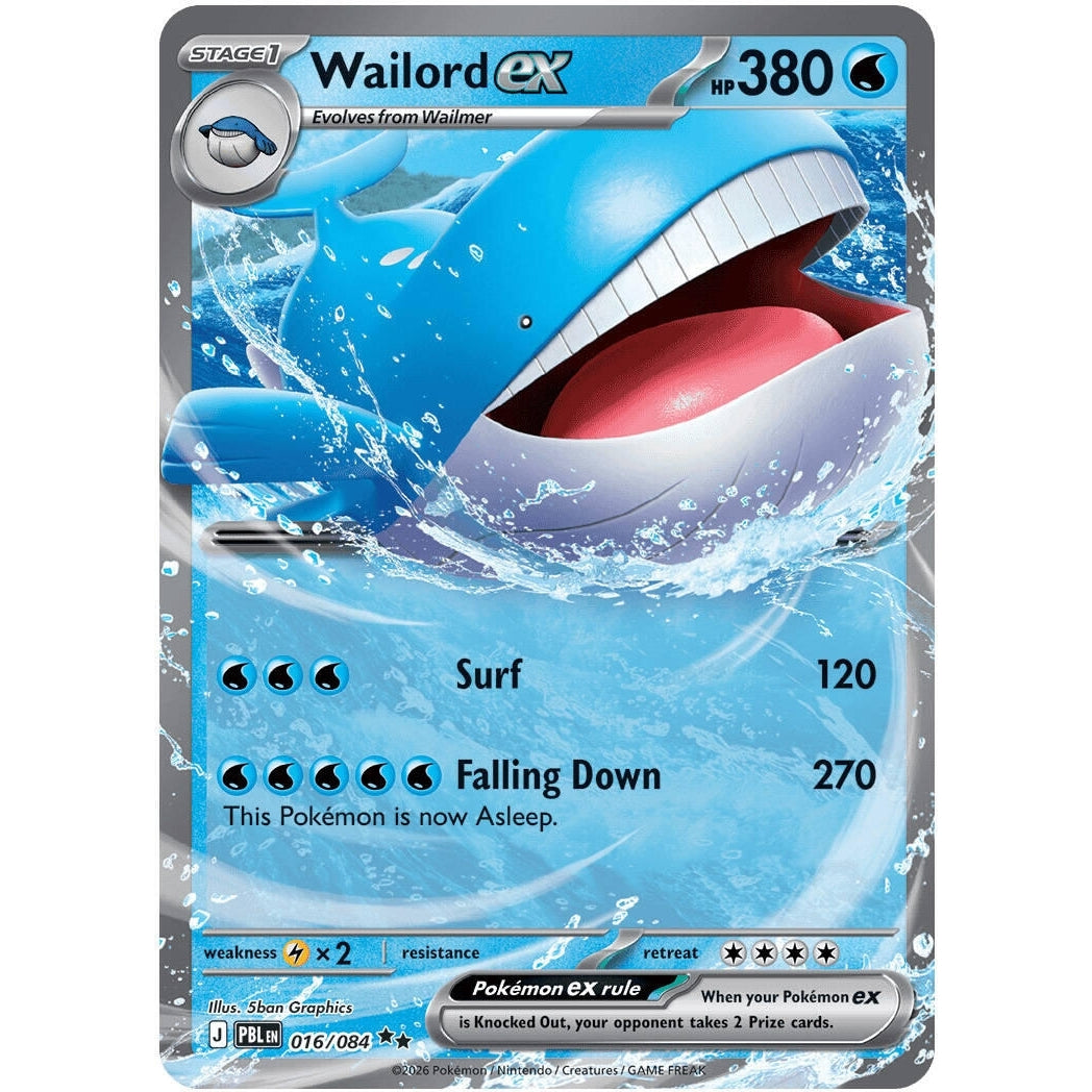 Image for Wailord ex (016/084) (ME05: Pitch Black) (ME05) - Pokemon