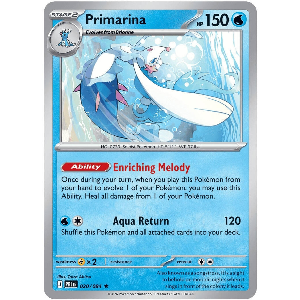 Image for Primarina (020/084) (ME05: Pitch Black) (ME05) - Pokemon