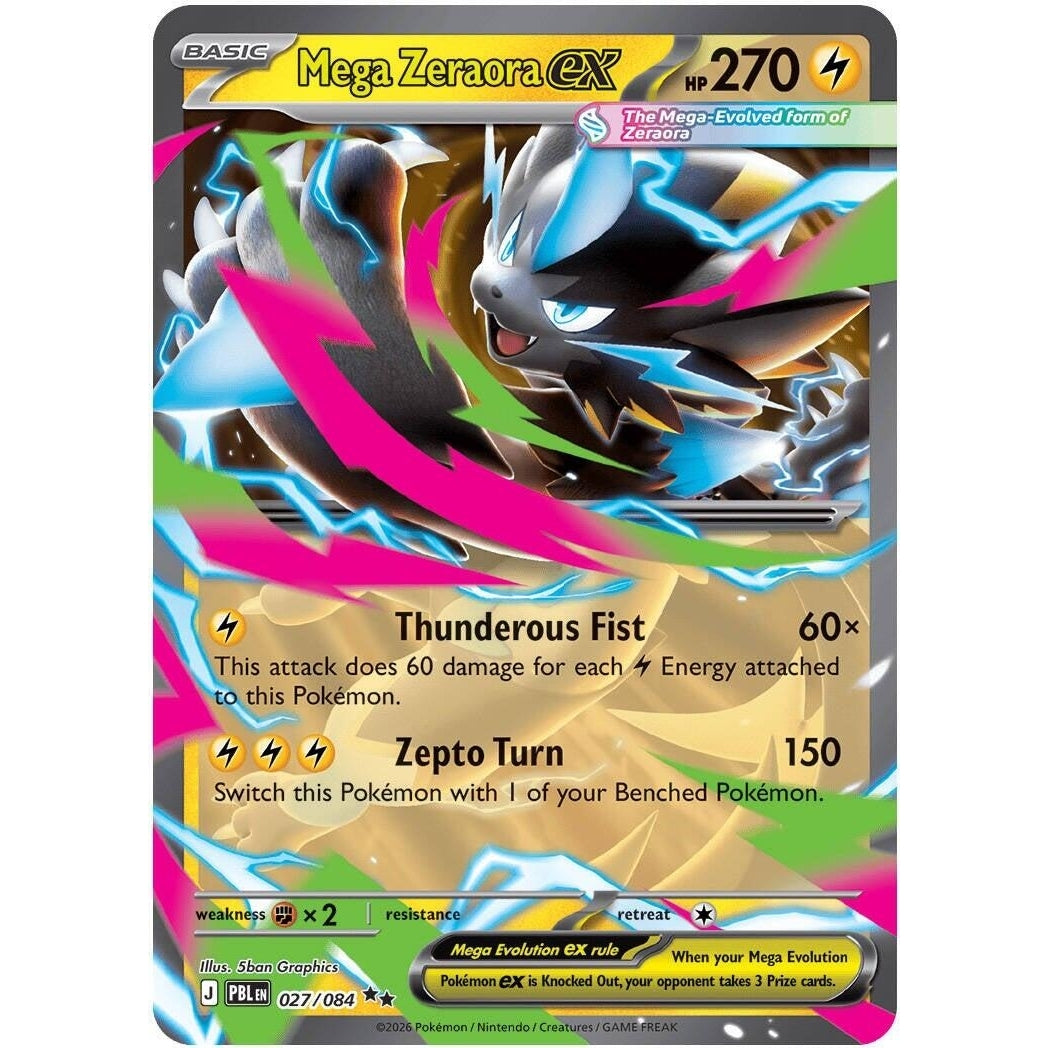 Image for Mega Zeraora ex (027/084) (ME05: Pitch Black) (ME05) - Pokemon
