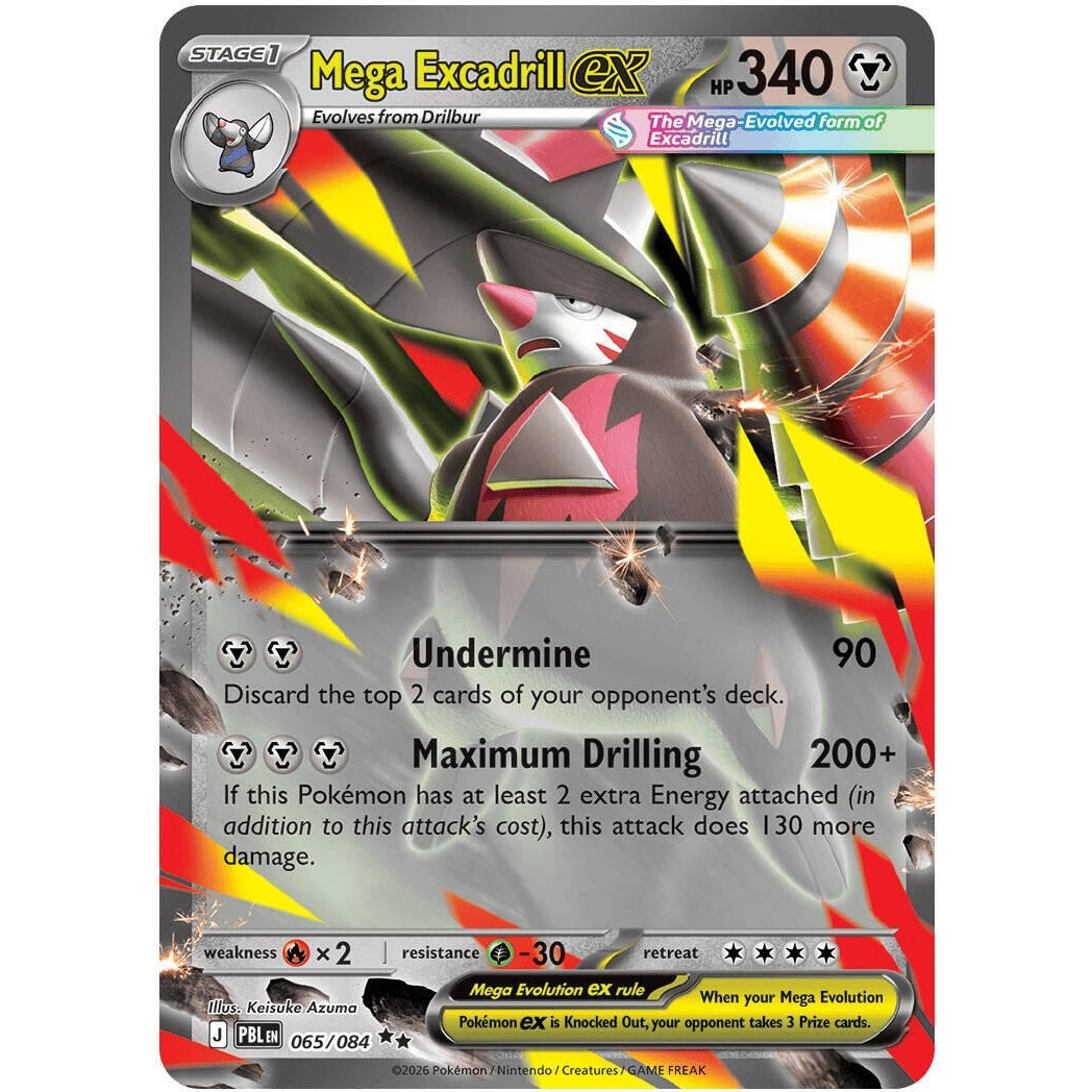Image for Mega Excadrill ex (065/084) (ME05: Pitch Black) (ME05) - Pokemon