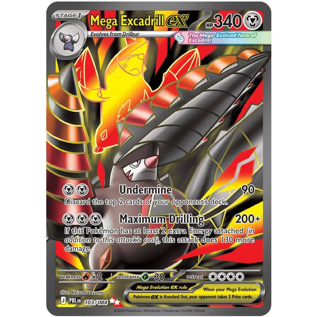 Image for Mega Excadrill ex (103/084) (ME05: Pitch Black) (ME05) - Pokemon