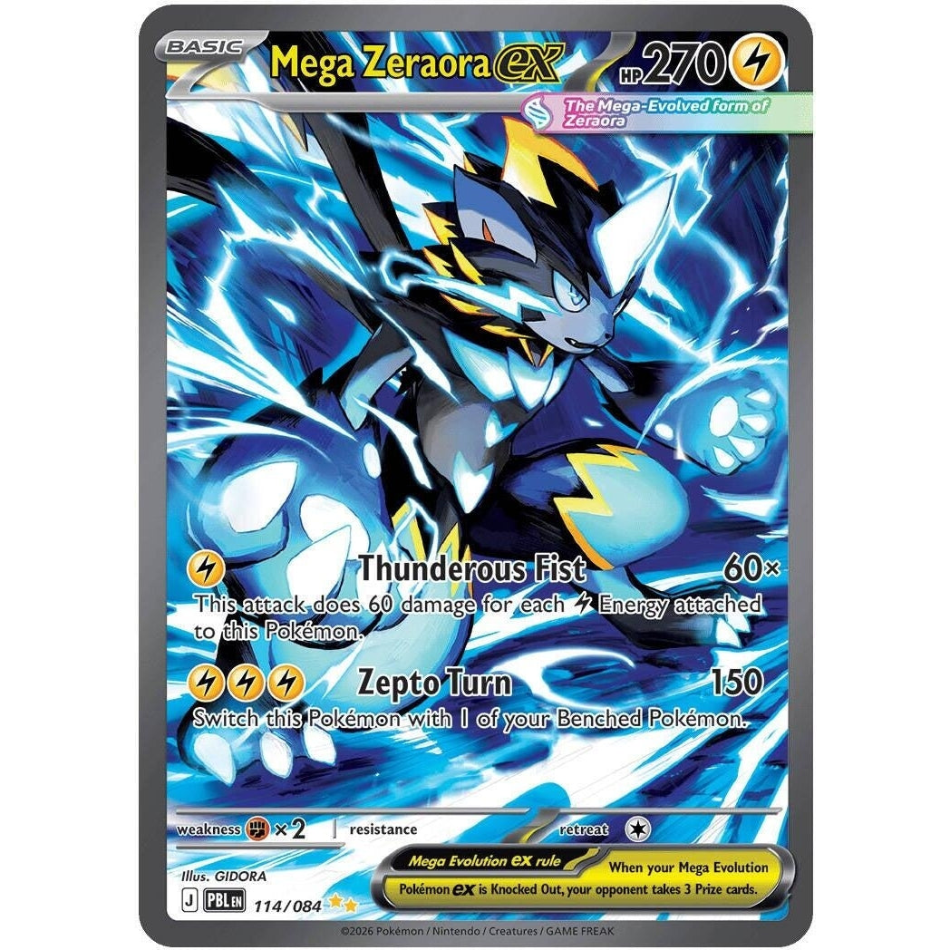 Image for Mega Zeraora ex (114/084) (ME05: Pitch Black) (ME05) - Pokemon