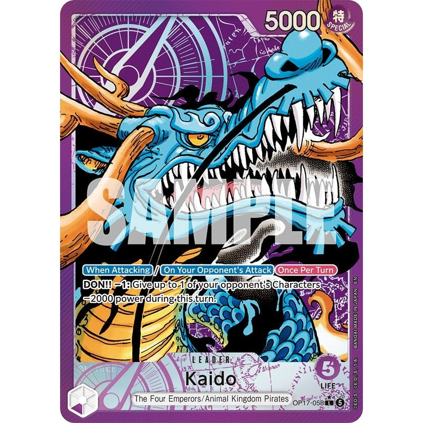 Kaido (058) (Alternate Art) (OP17-058) (The World's Strongest Warriors) (OP17) - PokéBox Australia