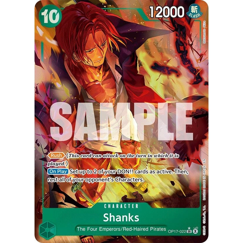 Shanks (022) (Alternate Art) (OP17-022) (The World's Strongest Warriors) (OP17) - PokéBox Australia