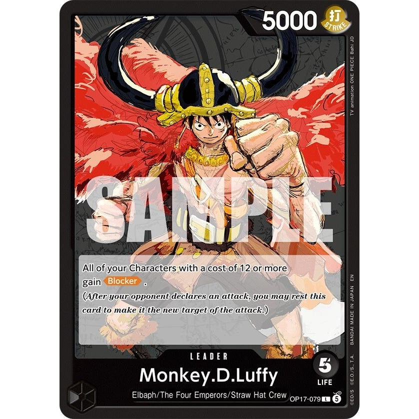 Monkey.D.Luffy (OP17-079) (The World's Strongest Warriors) (OP17) - PokéBox Australia