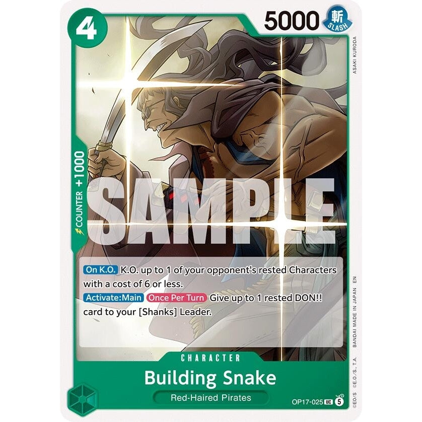 Building Snake (OP17-025) (The World's Strongest Warriors) (OP17) - PokéBox Australia