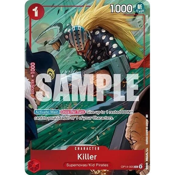Killer (One Piece Card Game Illustration Box Vol. 8) (OP14-005) (One Piece Promotion Cards) - PokéBox Australia