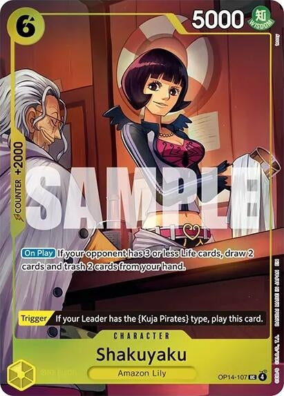 Shakuyaku (One Piece Card Game Illustration Box Vol. 7) (OP14-107) (One Piece Promotion Cards)