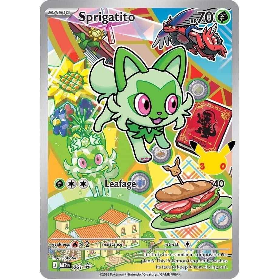 Sprigatito - 061 (061) (ME: Mega Evolution Promo) - PokéBox Australia