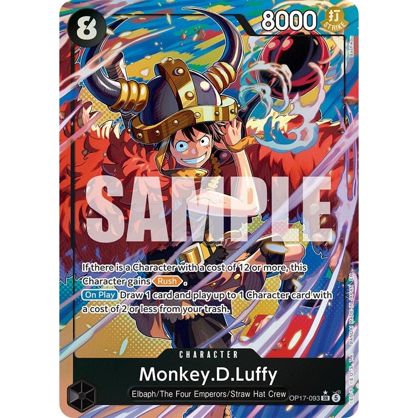 Monkey.D.Luffy (093) (Alternate Art) (OP17-093) (The World's Strongest Warriors) (OP17) - PokéBox Australia