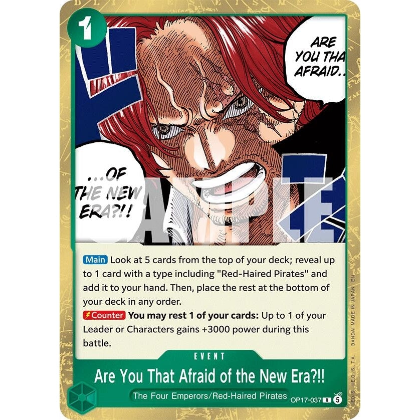 Are You That Afraid of the New Era?! (OP17-037) (The World's Strongest Warriors) (OP17) - PokéBox Australia
