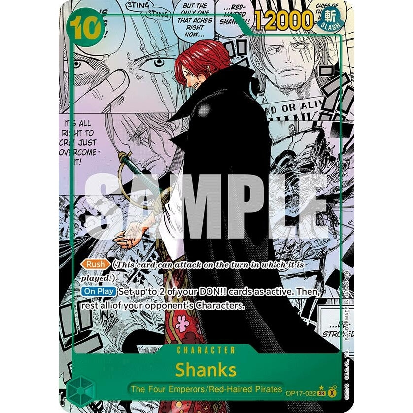 Shanks (022) (Manga) (OP17-022) (The World's Strongest Warriors) (OP17) - PokéBox Australia
