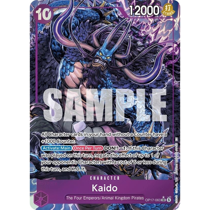 Kaido (063) (Alternate Art) (OP17-063) (The World's Strongest Warriors) (OP17) - PokéBox Australia