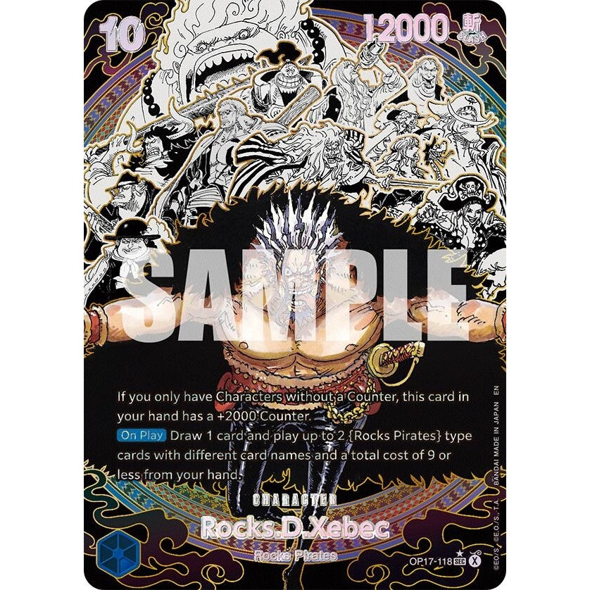 Rocks.D.Xebec (118) (Super Alternate Art) (OP17-118) (The World's Strongest Warriors) (OP17) - PokéBox Australia