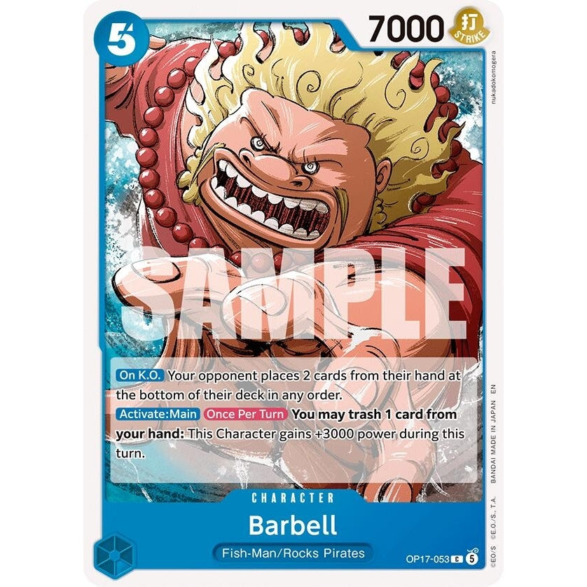 Barbell (OP17-053) (The World's Strongest Warriors) (OP17) - PokéBox Australia