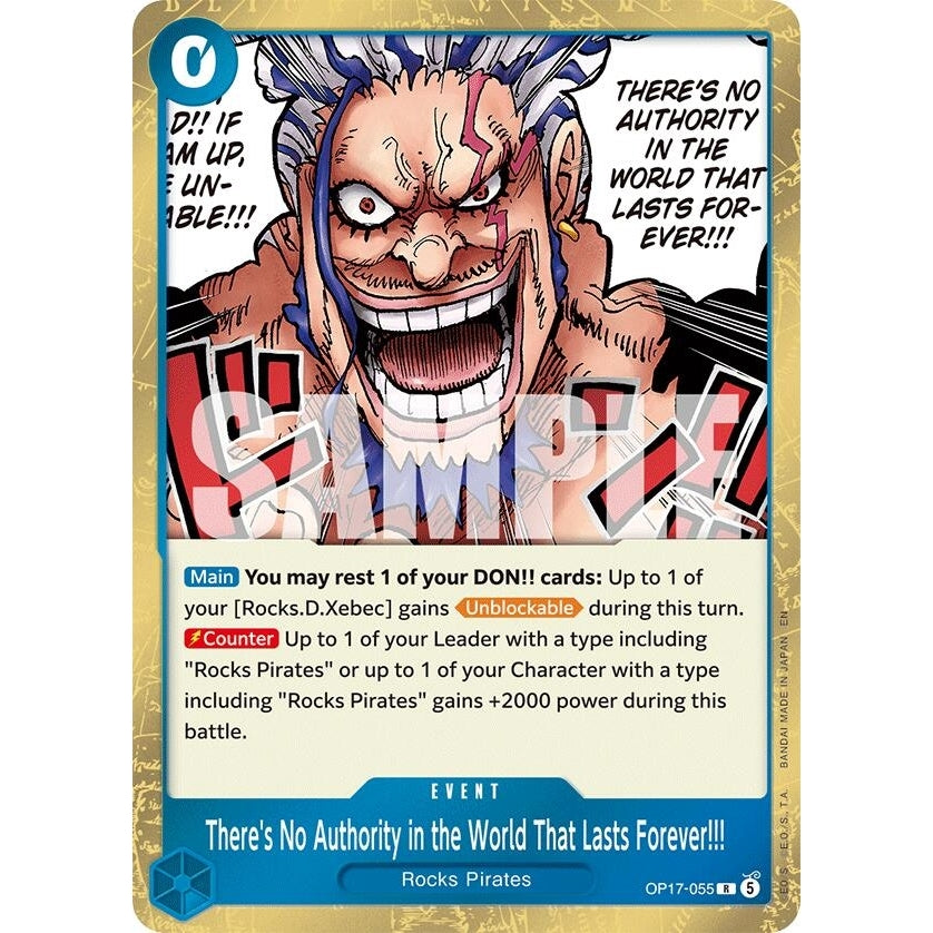 There's No Authority in the World That Lasts Forever!!! (OP17-055) (The World's Strongest Warriors) (OP17) - PokéBox Australia