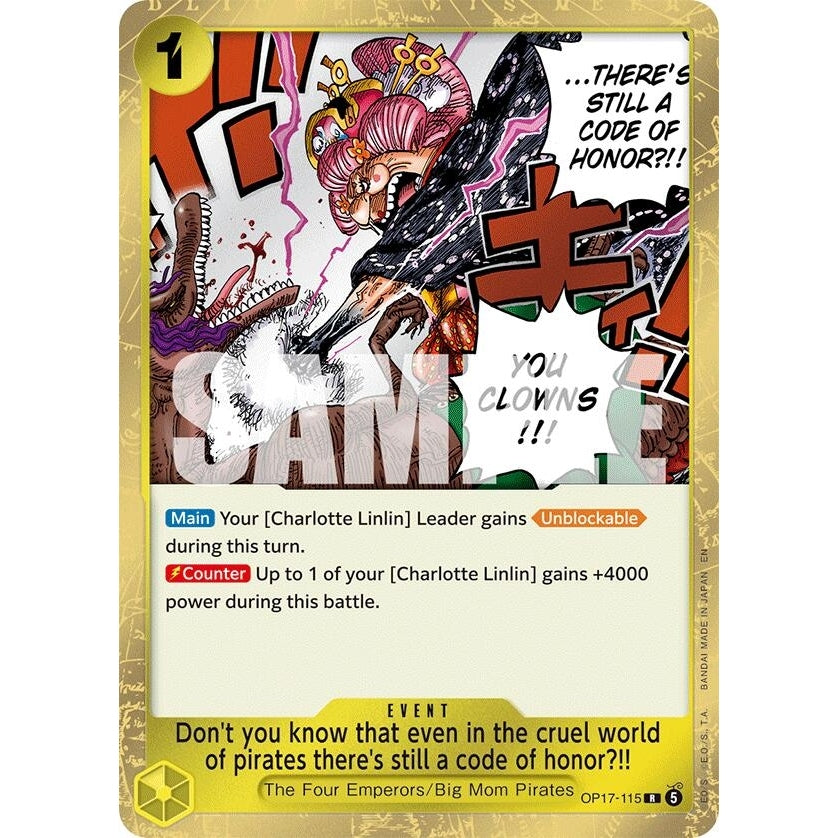 Don't you know that even in the cruel world of pirates there's still a code of honor?!! (OP17-115) (The World's Strongest Warriors) (OP17) - PokéBox Australia
