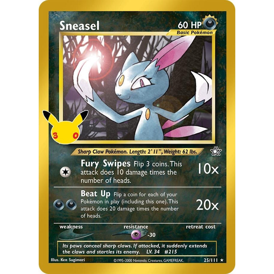 Image for Sneasel (25/111) (ME: 30th Celebration Classic Collection) (30C) - Pokemon