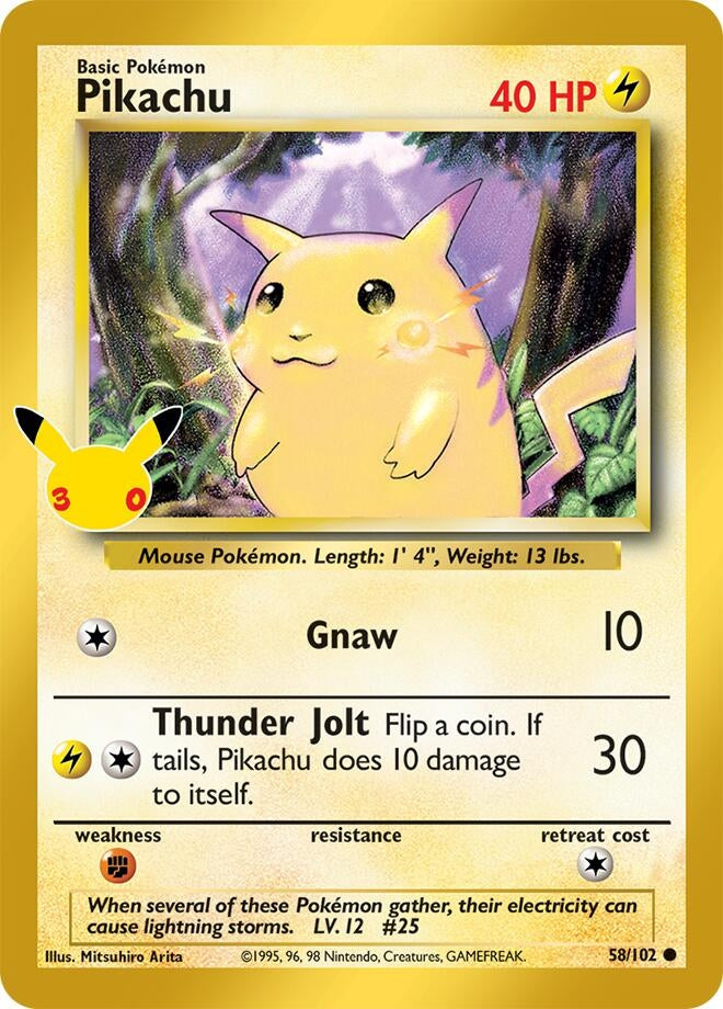 Image for Pikachu (58/102) (ME: 30th Celebration Classic Collection) (30C) - Pokemon