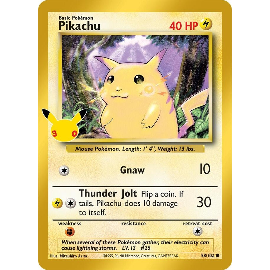 Image for Pikachu (58/102) (ME: 30th Celebration Classic Collection) (30C) - Pokemon