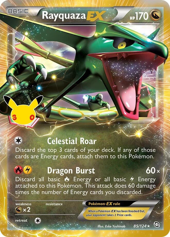 Image for Rayquaza EX (85/124) (ME: 30th Celebration Classic Collection) (30C) - Pokemon