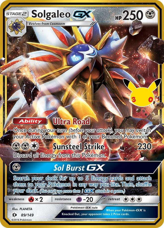 Image for Solgaleo GX (89/149) (ME: 30th Celebration Classic Collection) (30C) - Pokemon