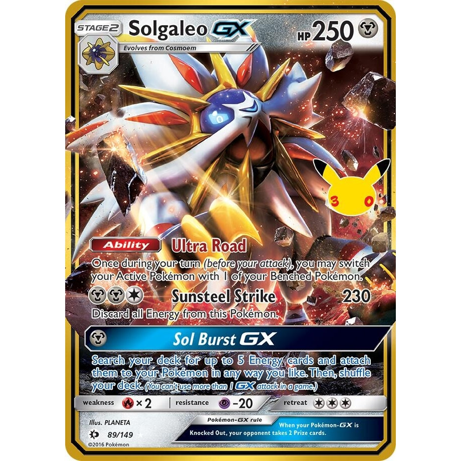 Image for Solgaleo GX (89/149) (ME: 30th Celebration Classic Collection) (30C) - Pokemon