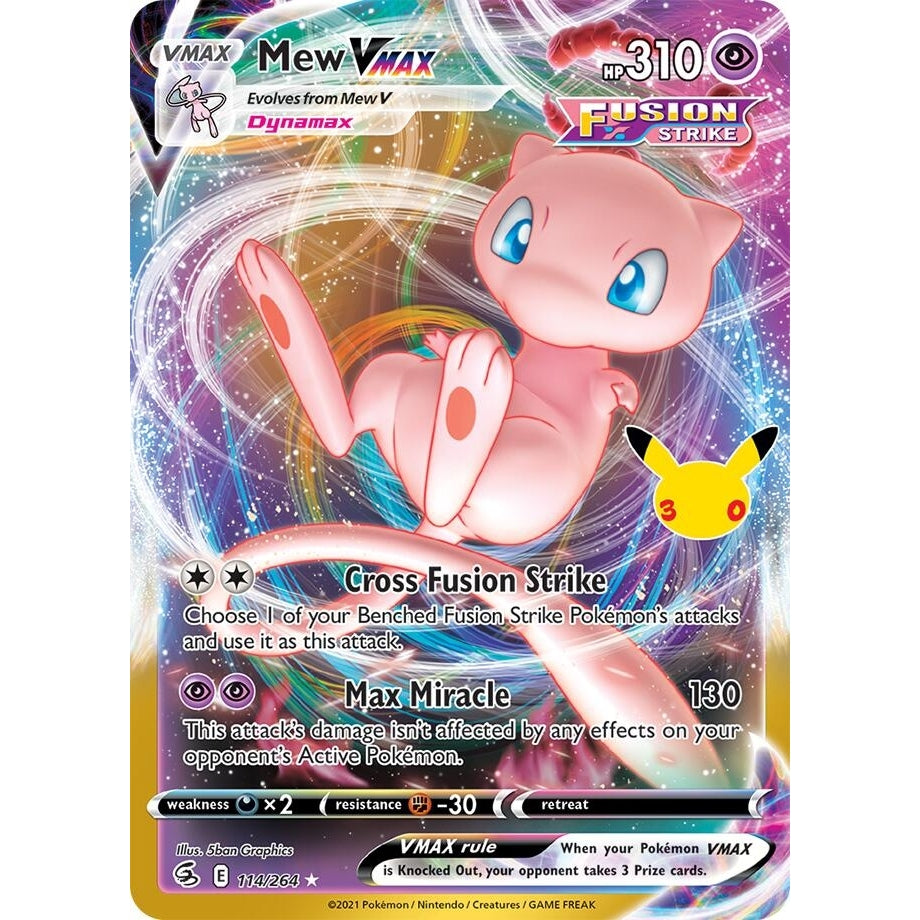 Image for Mew VMAX (114/264) (ME: 30th Celebration Classic Collection) (30C) - Pokemon